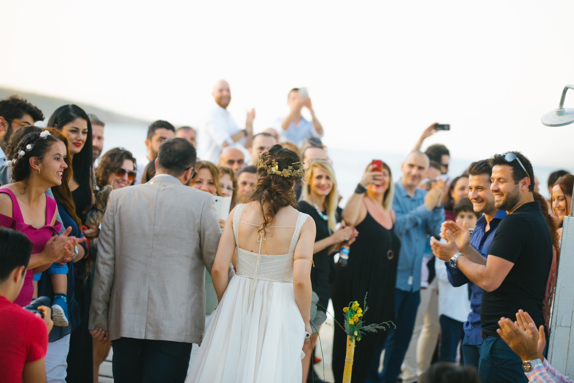 guests at wedding reception