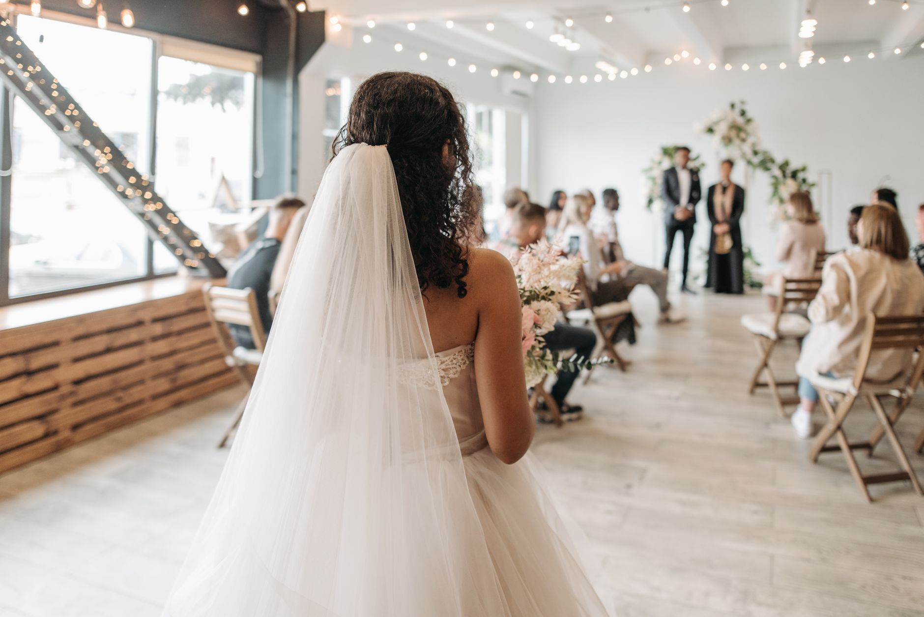 bride during wedding ceremony